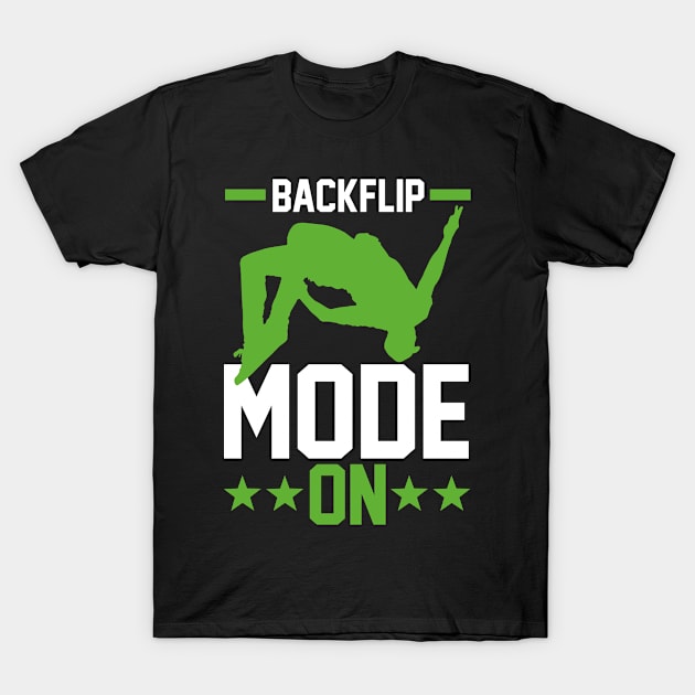 Free Running Traceur | Parkour Jumper | Backflip Mode On T-Shirt by swissles